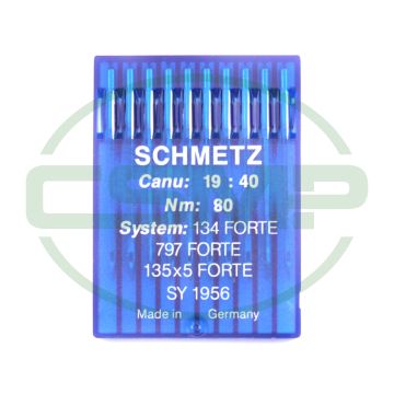 134FORTE SIZE 80 PACK OF 10 NEEDLES SCHMETZ DISCONTINUED