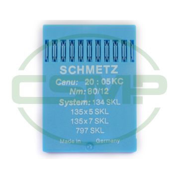 134 SKL SIZE 80 PACK OF 10 NEEDLES SCHMETZ