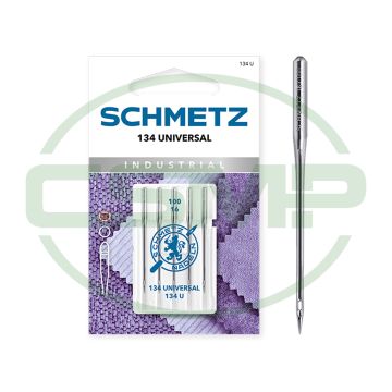 SCHMETZ UNIVERSAL INDUSTRIAL SIZE 100 PACK OF 5 CARDED