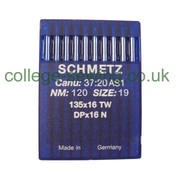 135X16NTW SIZE 120 PACK OF 10 NEEDLES SCHMETZ