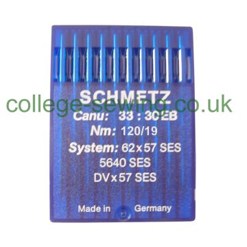 62X57 SES SIZE 120 PACK OF 10 NEEDLES SCHMETZ