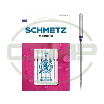 SCHMETZ MICROTEX SIZE 100 PACK OF 5 CARDED