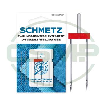 SCHMETZ TWIN 8MM SIZE 100 PACK OF 1 CARDED