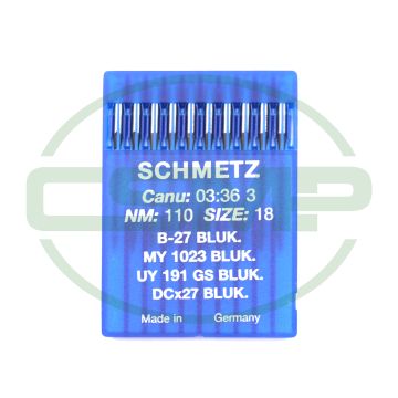 B27BLUK SIZE 110 PACK OF 10 NEEDLES SCHMETZ DISCONTINUED