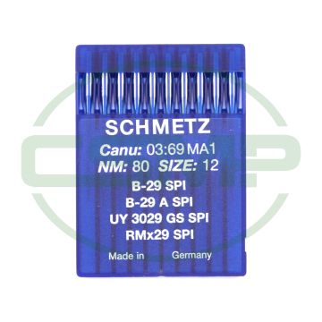 B29SPI SIZE 80 PACK OF 10 NEEDLES SCHMETZ