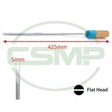 811730 12" 5MM TIP LED WOODED HANDLE LED SCREW DRIVER