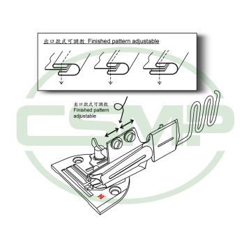 KHF5410F20 NEEDLE FEED RIGHT ANGLE BINDER SET