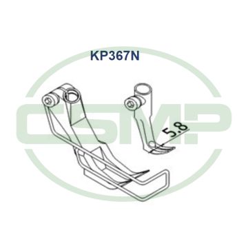 KP367N NARROW STANDARD FOOT SET 5.8 ADLER 467 INCLUDES INNER AND OUTER FOOT OUTER FOOT 12MM WIDE