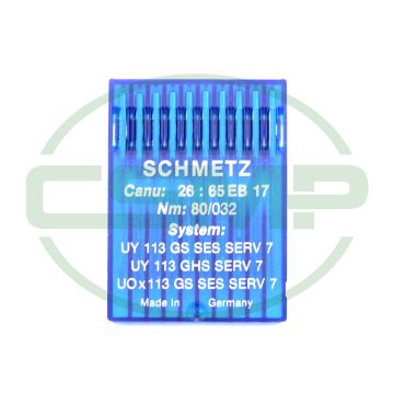 UY113GS SES SERV7 SIZE 80 PACK OF 10 NEEDLES SCHMETZ