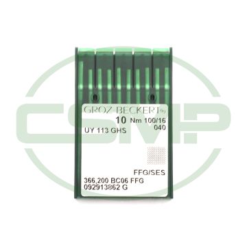 UY113GS FFG SES SIZE 100 PACK OF 10 NEEDLES GROZ BECKERT