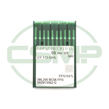 UY113GS FFG SES SIZE 125 PACK OF 10 NEEDLES GROZ BECKERT