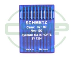 134-35 FORTE SIZE 100 PACK OF 10 NEEDLES SCHMETZ