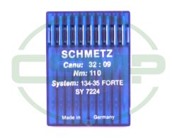 134-35 FORTE SIZE 110 PACK OF 10 NEEDLES SCHMETZ