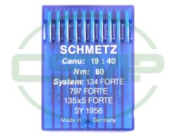 134FORTE SIZE 80 PACK OF 10 NEEDLES SCHMETZ DISCONTINUED