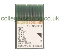 16X231 GEBEDUR SIZE 70 GROZ BECKERT PACK OF 10 NEEDLES