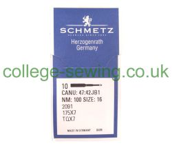 175X7 SIZE 100 PACK OF 10 NEEDLES SCHMETZ